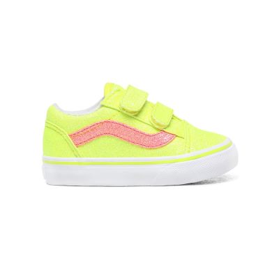 Vans Neon Glitter Old Skool V - Çocuk Spor Ayakkabı (Sarı)